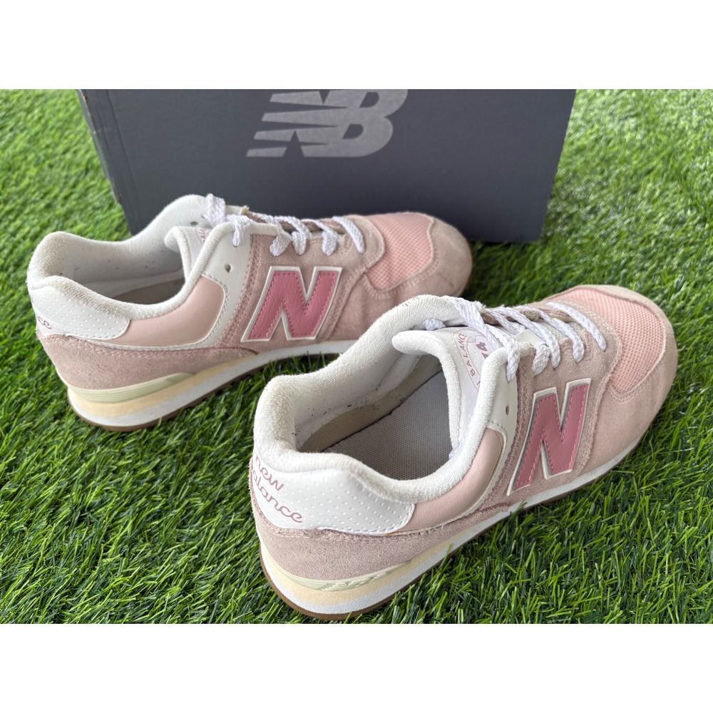 New Balance 574 Pink Rose Suede Mesh Sneakers GC574CH1 Women 7 Kids 5.5Y wide